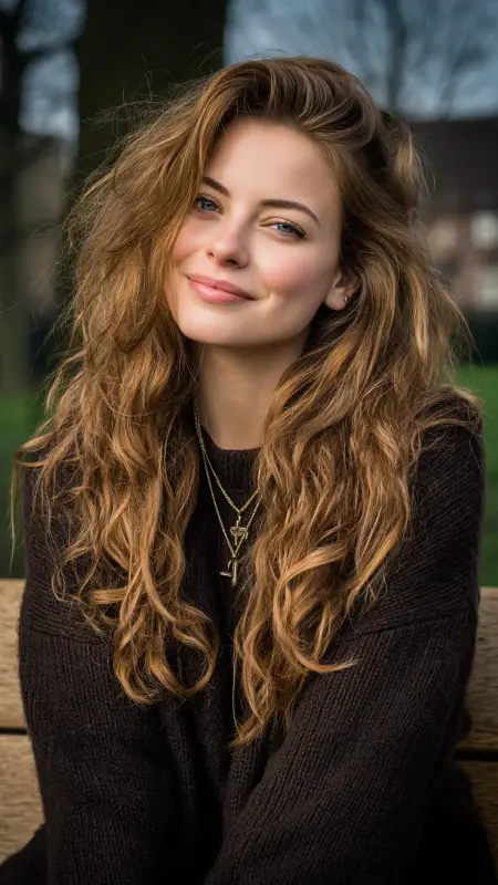 Ash Brown Shadow Root Waves - Hair color for college students
