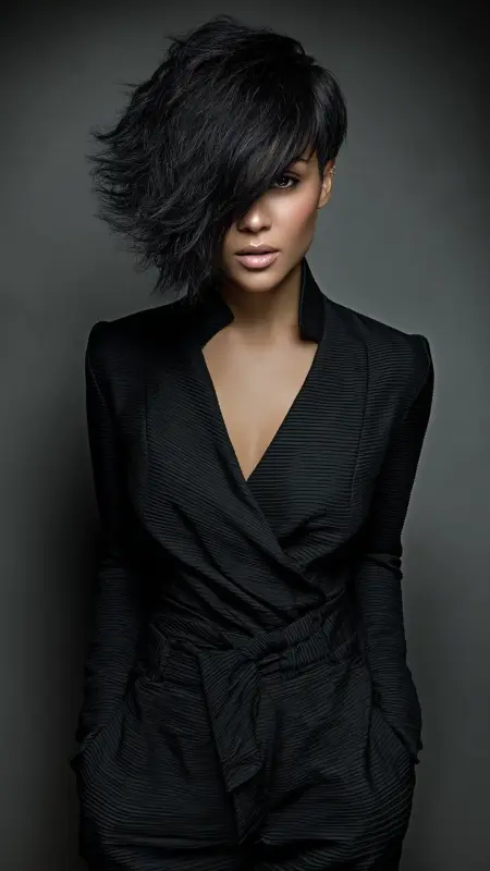 Asymmetrical Feathered Bob - Feathered Bob Hairstyles