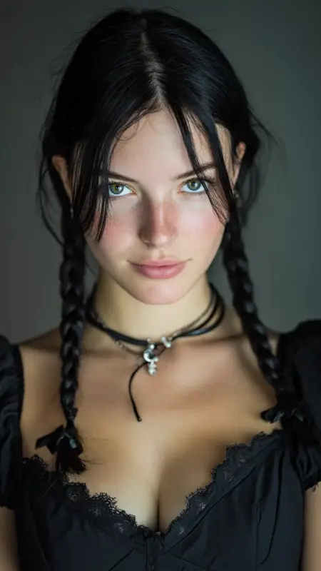 Baby Braids with Middle Part - Y2k haircuts