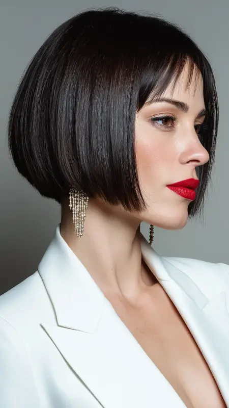 Blunt Cut Bob - Straight Hairstyles