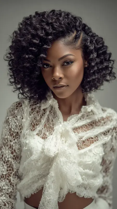 Bob-Length Water Wave Crochet - short crochet hairstyles