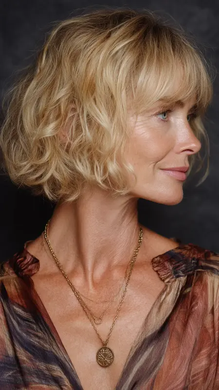 Bob with Face-Framing Fringe - bob hair styles for women over 50