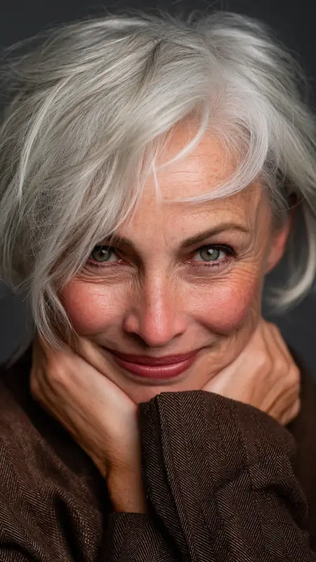 Bob with Peekaboo Layers - Medium Length Bob Haircuts For Women Over 50