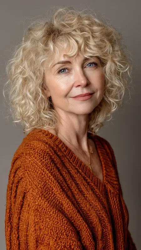 Bob with Soft Perm Waves - bob haircuts for women over 60 with fine hair