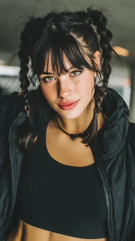 Braided Bangs - Airport Hairstyles for Short Hair