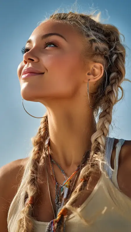 Braided Money Pieces - Y2k haircuts