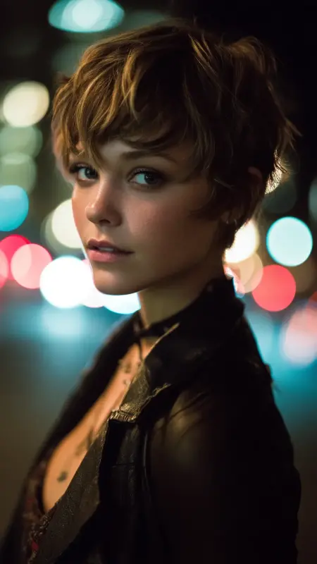 Butterfly Bangs with Textured Pixie - Butterfly bangs