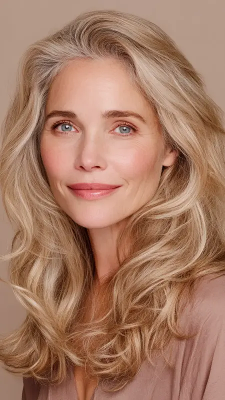 Champagne Blonde - Hair color ideas for women over 50
