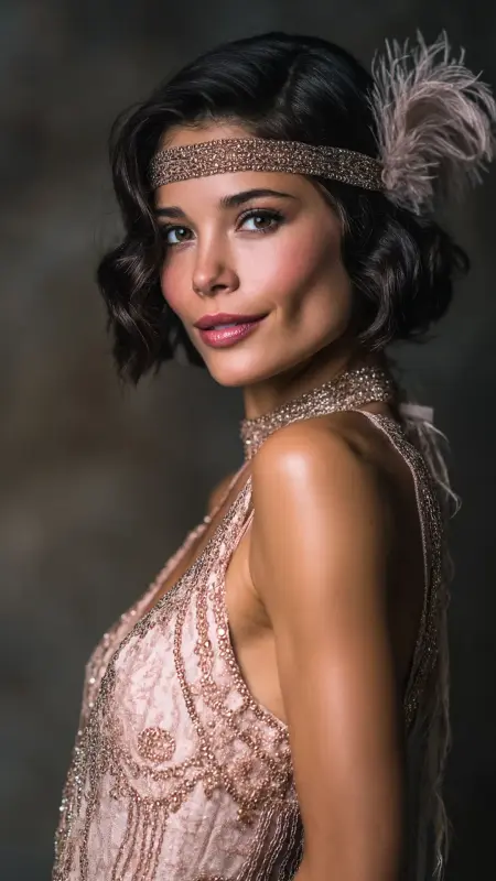 Cinnamon Spice Glow - Vintage bob hairstyle