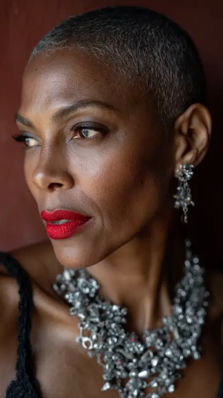 Classic Boyish Pixie - Short Haircuts For Black Women Over 50