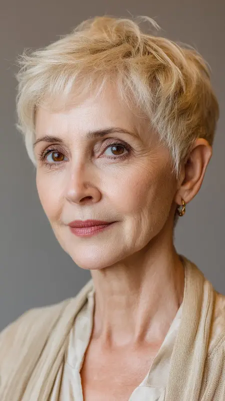 Classic Pageboy with Modern Edge - hairstyles for women over 70 with bangs
