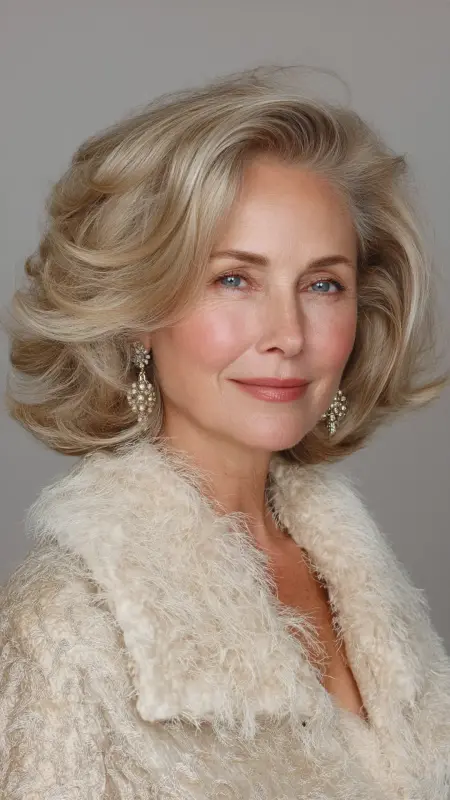 Classic Pixie with Layered Bangs - Shaggy Hairstyles For Women Over 50