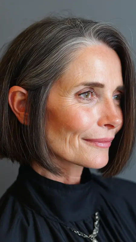 Classic Shoulder-Length Blowout - Shoulder Length Hairstyles For Women Over 60