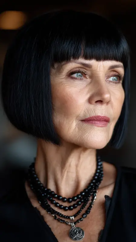 Collarbone Curly Cut - Medium length haircuts for women over 50