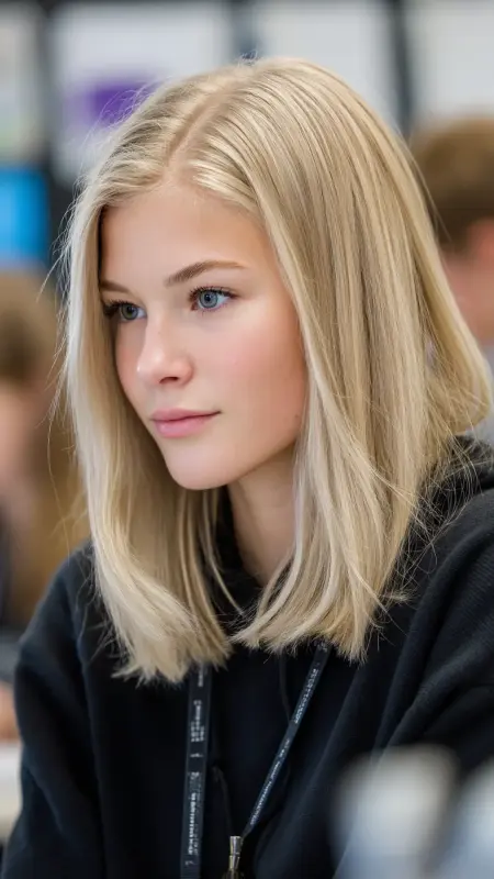 Cool Ash Grey - Hair color ideas for school