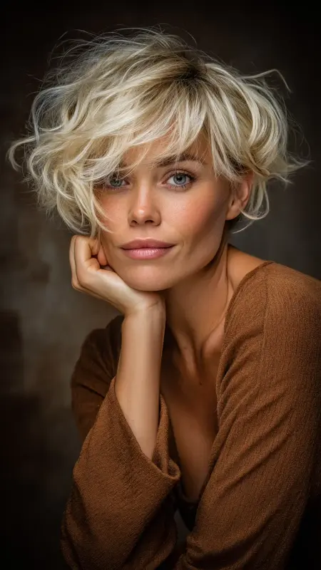 Curled Under Pixie - Pixie Haircuts For Fine Hair