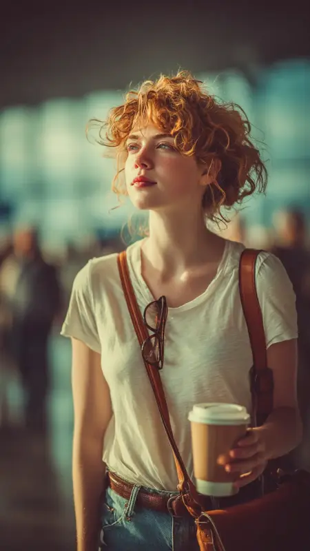Curly Claw Clip Updo - Airport Hairstyles for Curly Hair