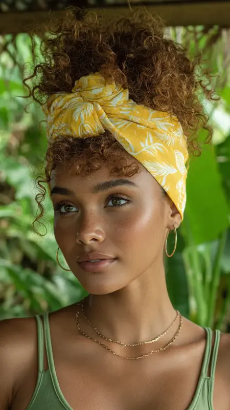Curly Pineapple Updo - Cute Airport Hairstyles
