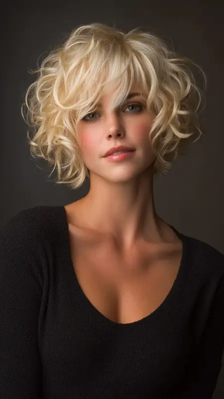 Curly Pixie with Long Top Layers - Short curly pixie haircuts