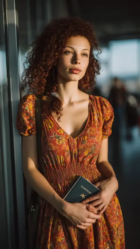 Curly Side Braid - Airport Hairstyles for Curly Hair