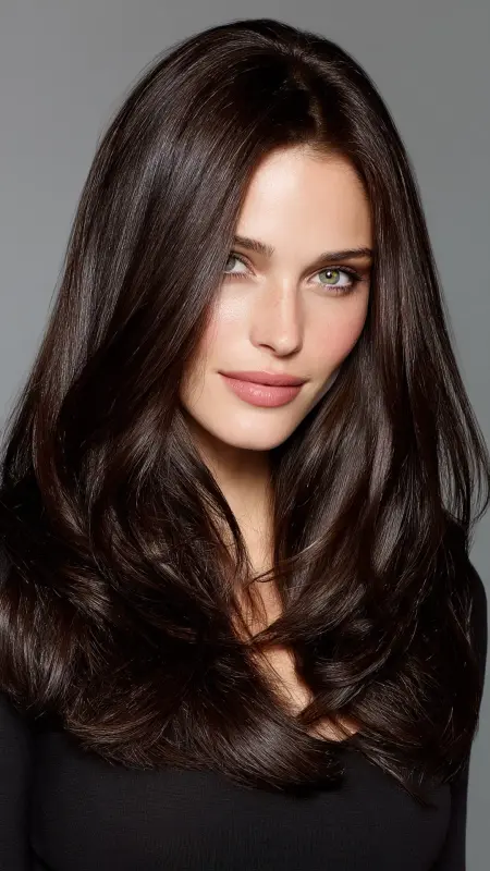 Dark Chocolate Shine - Classy hair color ideas