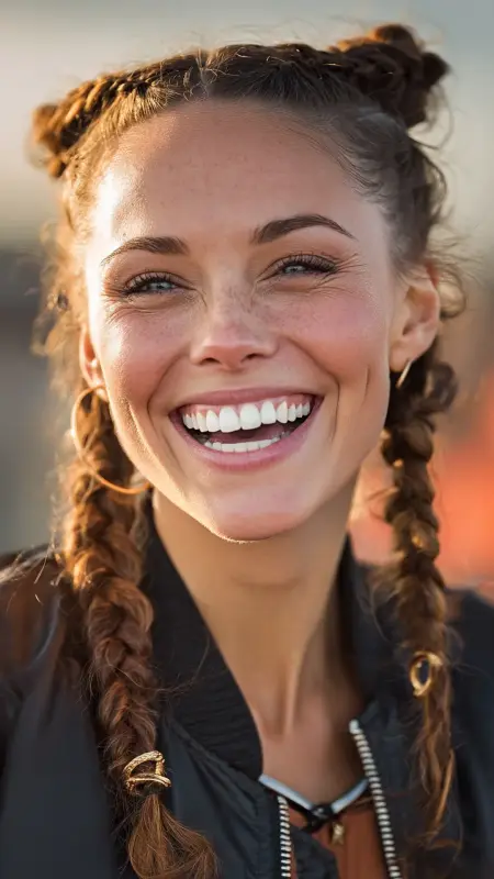 Double Dutch Braids - Cute Airport Hairstyles