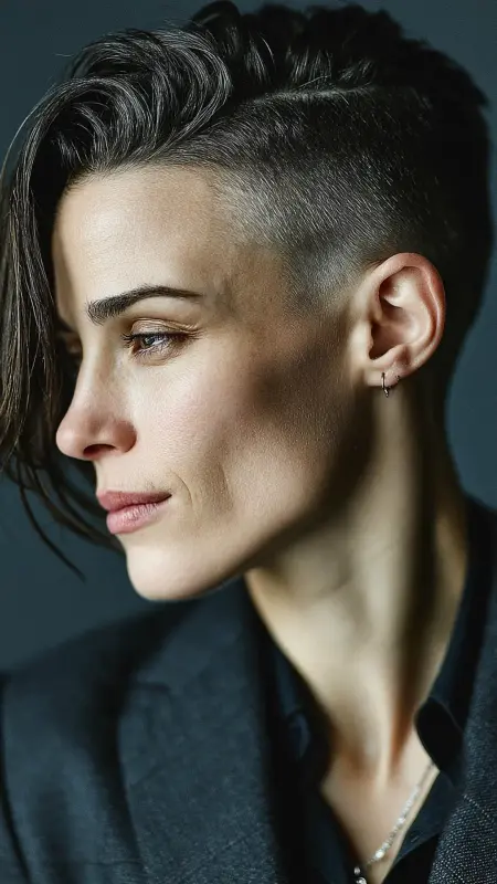 Edgy Elegance: The Daring Dyke Cut - Dyke Hair