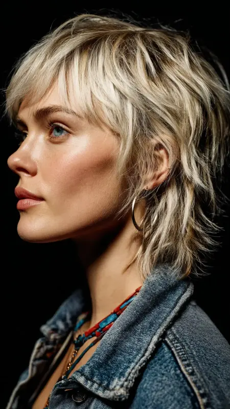 Bold Blonde Edge: Fringe and Flair - Dyke Hair