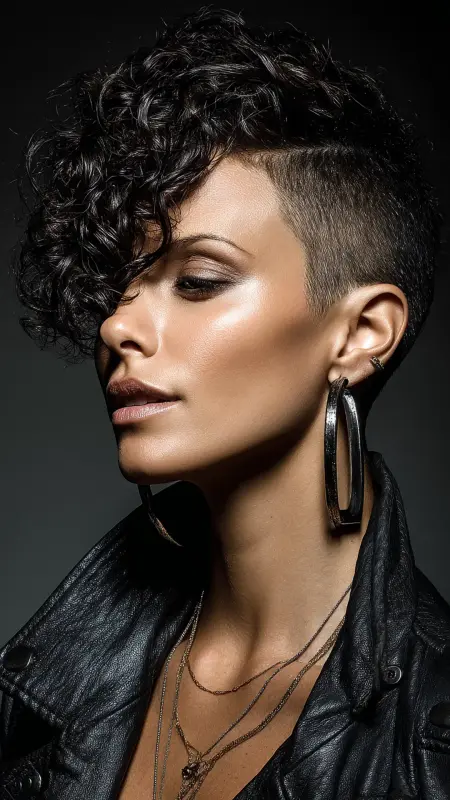 Edgy Undercut Perm Pixie - Permed pixie hairstyles