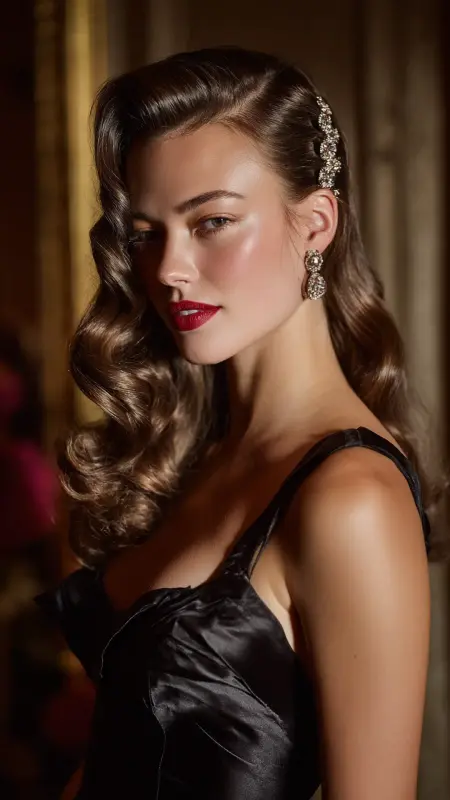Elegant Vintage Waves - Digital Perm
