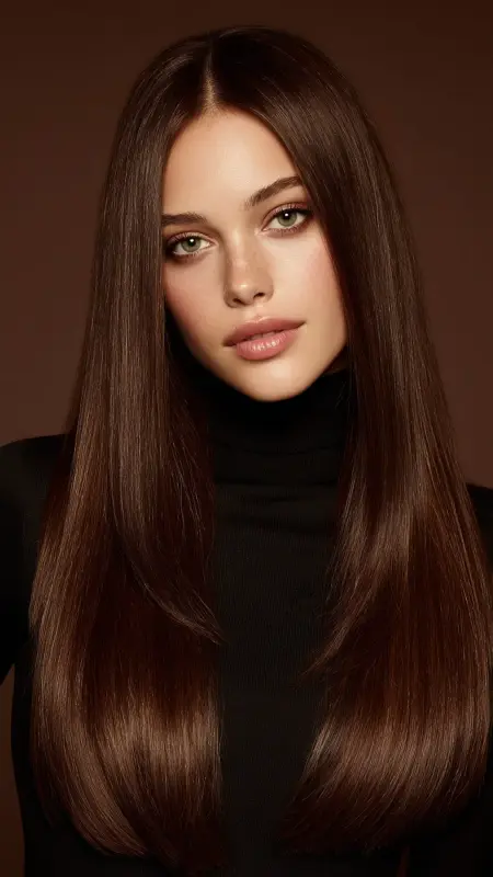 Espresso Brunette Luxe - Classy hair color ideas