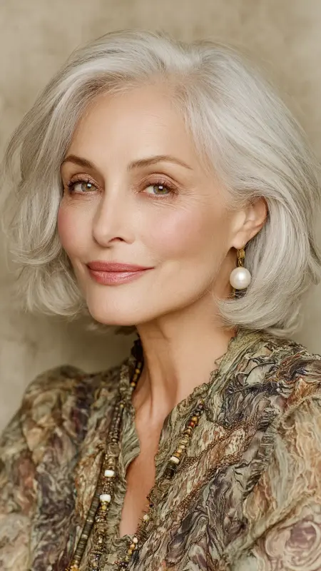 Face-Framing Layered Cut - Hairstyles for 80 year old women