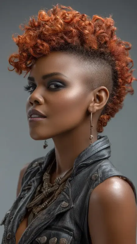 Faux Hawk Curly Pixie - Short curly pixie haircuts