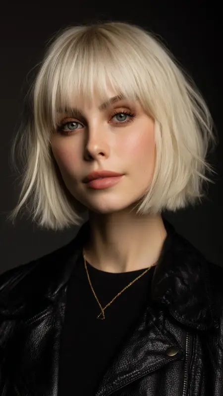 Feathered Bob with Micro Bangs - Feathered Bob Hairstyles