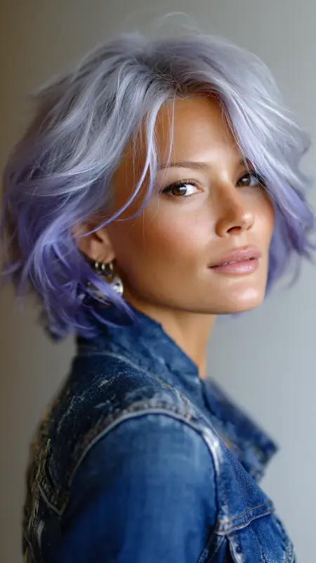 Feathered Bob with Peekaboo Highlights - Feathered Bob Hairstyles