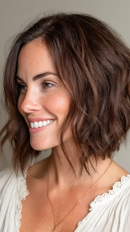 Feathered Bob with Soft Waves - Feathered Bob Hairstyles