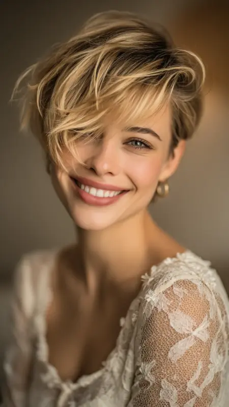 Feathered Pixie - Pixie Haircuts For Fine Hair