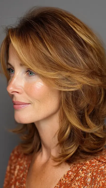 Feathered Shoulder-Length Cut - Haircuts For Women Over 50 With Fine Hair