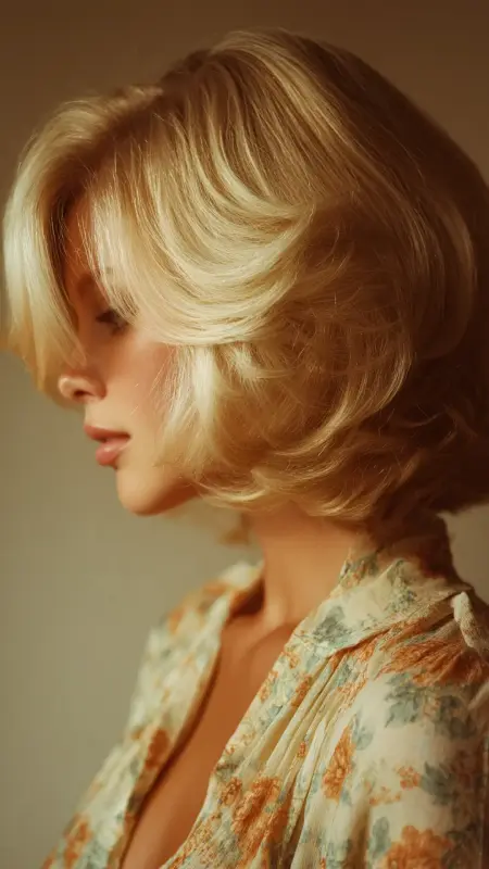 Feathered Vintage Bob - Vintage bob hairstyle