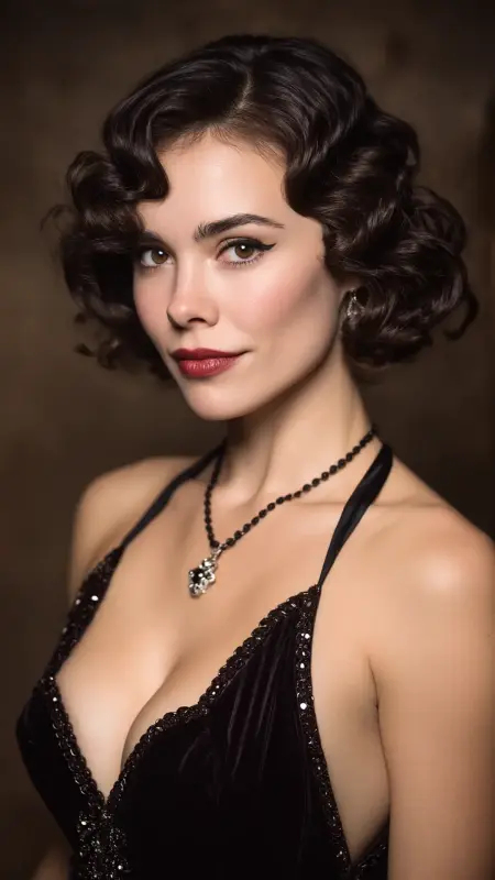 Finger Wave 50s Bob - 50s bob