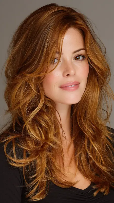 Golden Brown Radiance - Classy hair color ideas