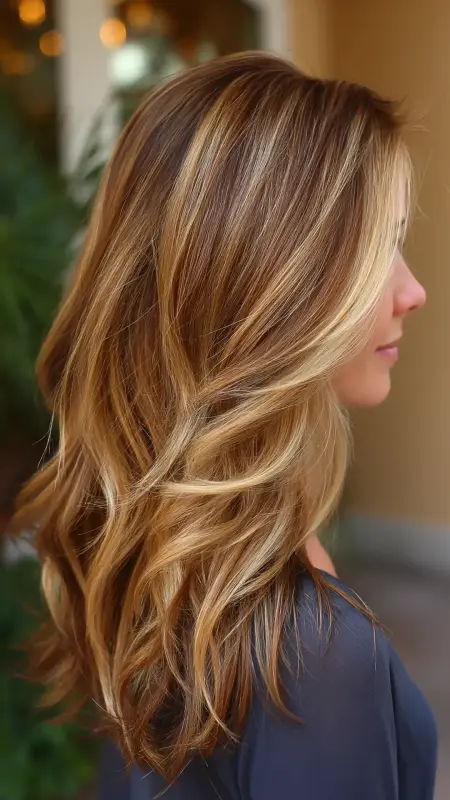 Golden Honey Balayage - Low maintenance hair color