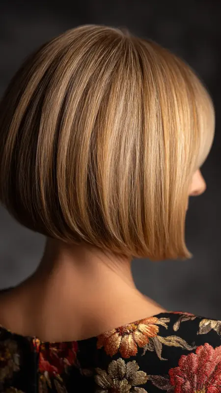 Graduated Bob with Fringe - bob haircuts for women over 60 with fine hair