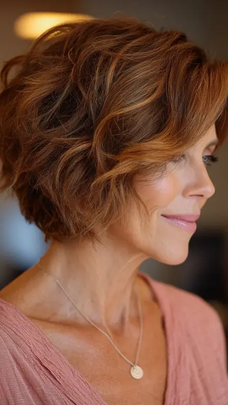 Graduated Bob with Soft Layers - Medium Length Bob Haircuts For Women Over 50