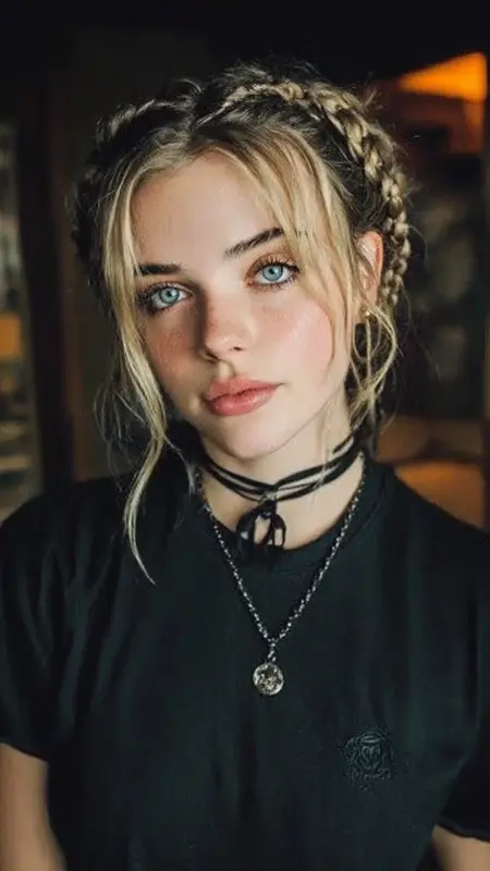 Sun-Kissed Boho Braided Beauty - Grunge Hairstyles