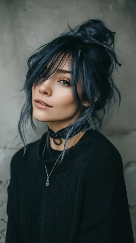 Moody Muse: The Whimsical Updo with a Grunge Twist - Grunge Hairstyles