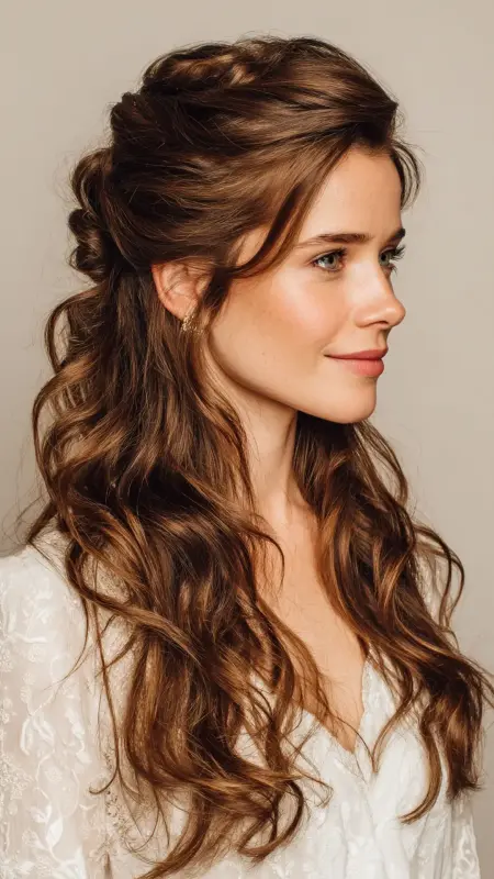 Half-Up Half-Down with Volume - Timeless haircut