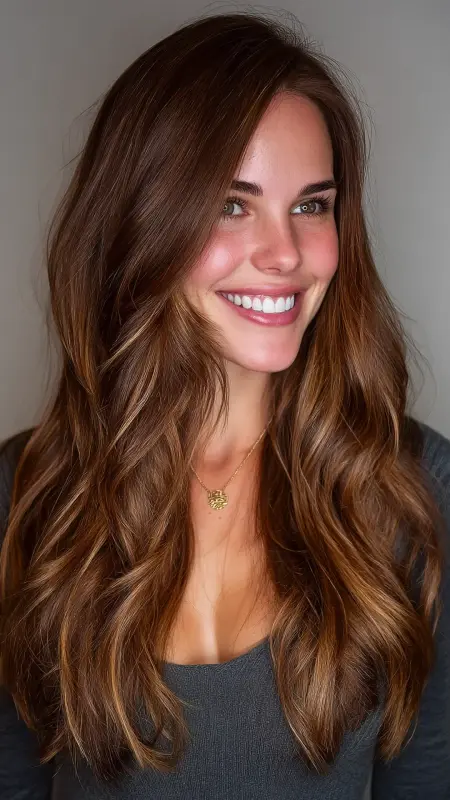 Honeyed Brunette Balayage - Classy hair color ideas