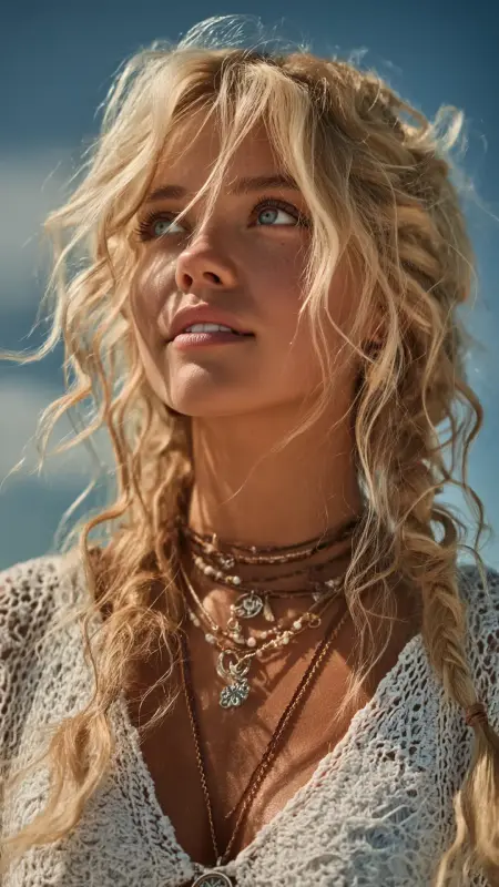 Hush Cut with Boho Waves and Face Framing Pieces - Hush cut