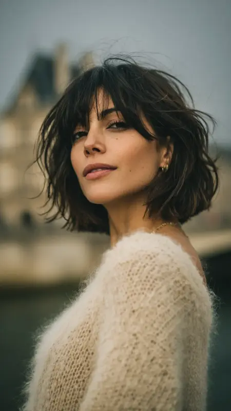 Hush Cut with Feathered Bangs - Hush cut